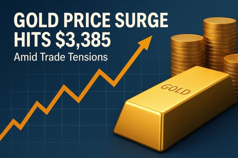 <div>
<div style="margin-bottom:20px;"></div>
<h1>Gold Price Surge Hits $3,385 Amid Trade Tensions</h1>
<p>The <strong>gold price surge</strong> continued on April 21, 2025, as gold hit a record high of $3,385 per ounce. This milestone came amid a weakening U.S. dollar and renewed global trade tensions. Investors are increasingly turning to gold as a safe-haven asset, signaling market uncertainty and shifting investment strategies.</p>
<h2>Gold Price Increase Driven by Dollar Weakness</h2>
<p>The U.S. dollar index fell sharply, hitting its lowest level since January 2024. A weaker dollar typically boosts gold prices, as it makes the metal more attractive to international buyers. This contributed significantly to the ongoing <strong>gold price surge</strong> seen in recent weeks.</p>
<p>In addition, economic data indicating slower growth in key global markets has prompted investors to reduce their exposure to riskier assets. Gold’s long-standing reputation as a hedge against economic uncertainty has once again proven true.</p>
<h2>Trade Tensions Fuel Demand for Safe-Haven Assets</h2>
<p>Ongoing trade friction between major economies—particularly the U.S. and China—has triggered market anxiety. Announcements related to new tariffs and supply chain risks are further motivating the shift from equities to gold. This environment is ideal for a <strong>gold price surge</strong> to gain momentum.</p>
<h2>Analysts Predict Continued Gold Price Growth</h2>
<p>Market analysts suggest that the upward trend is far from over. If inflation persists and interest rates remain steady or fall, the gold price could climb even higher. Some predict that the next psychological barrier of $3,500 per ounce may soon be tested.</p>
<p>As the global economic landscape continues to evolve, gold is expected to remain a central pillar in investor portfolios. Whether as a hedge against inflation or a response to geopolitical unrest, the <strong>gold price surge</strong> is being closely monitored by financial experts.</p>
<p><a href="https://finance.yahoo.com/news/gold-hits-record-dollar-sags-060059268.html" target="_blank" rel="noopener noreferrer">Source: Yahoo Finance</a></p>
<p>Related: <a href="https://www.financebrokerage.com/category/market-insights">Market Insights</a> | <a href="https://www.financebrokerage.com/category/commodity-news">Commodity News</a></p>
<p>The post <a rel="nofollow" href="https://www.financebrokerage.com/gold-price-surge-hits-3385-amid-trade-tensions/">Gold Price Surge Hits $3,385 Amid Trade Tensions</a> appeared first on <a rel="nofollow" href="https://www.financebrokerage.com/">FinanceBrokerage</a>.</p>
</div>
<br> Gold Price Surge Hits $3,385 Amid Trade Tensions